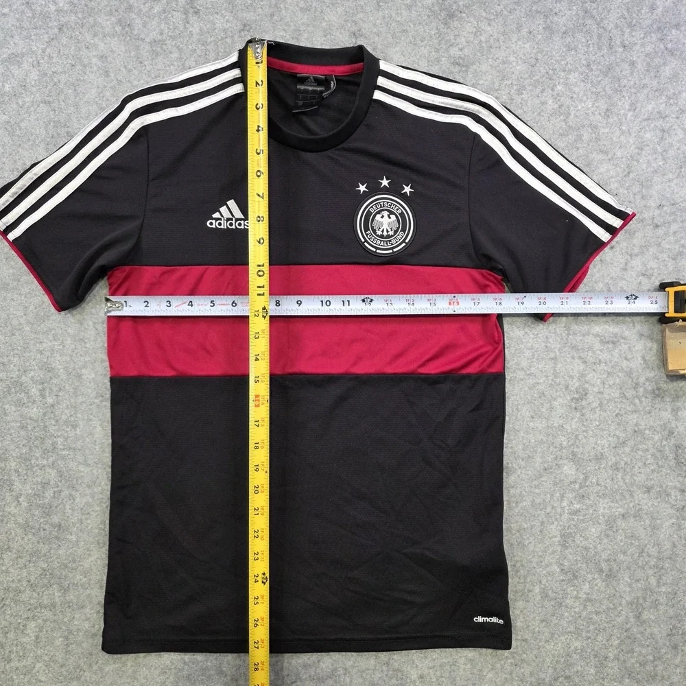 Germany Jersey‎ Mens Small Black Soccer Adidas Climalite DFB G74525 Away 2014